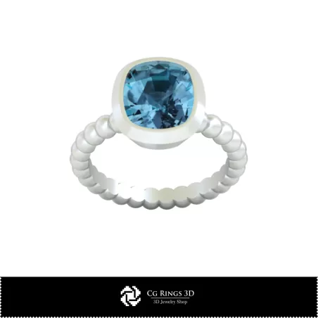 Anneau boule - Bijoux CAO 3D