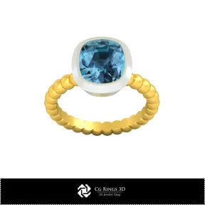 Anello a sfera CAD 3D per la casa, Gioielli CAD 3D, Anelli CAD 3D, Anelli con diamante CAD 3D