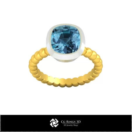 Anello a sfera CAD 3D per la casa, Gioielli CAD 3D, Anelli CAD 3D, Anelli con diamante CAD 3D