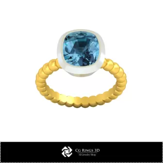 3D-CAD Ball-Ring Zuhause, Schmuck 3D-CAD, Ringe 3D-CAD, Diamantringe 3D