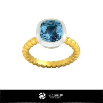 3D-CAD Ball-Ring Zuhause, Schmuck 3D-CAD, Ringe 3D-CAD, Diamantringe 3D