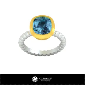 Anillo Bola - Joyería CAD 3D