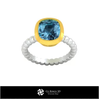 3D-CAD Ball-Ring Zuhause, Schmuck 3D-CAD, Ringe 3D-CAD, Diamantringe 3D