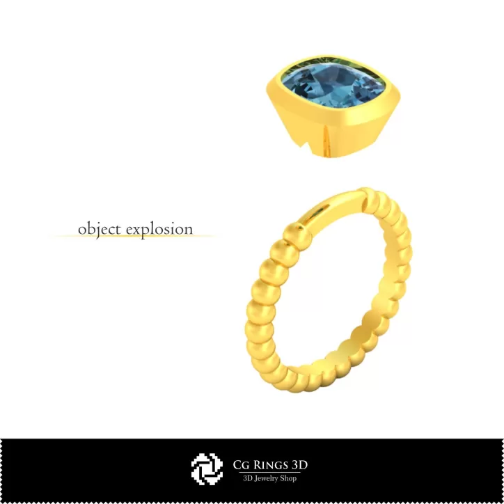 Anillo Bola - Joyería CAD 3D