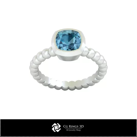 Bague Boule - Bijoux CAO 3D