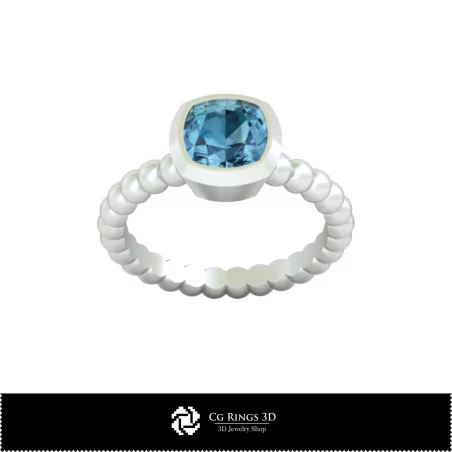 Bague Boule - Bijoux CAO 3D