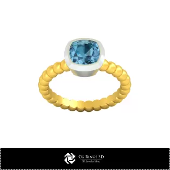 Bague sphérique 3D CAO pour la maison, Joaillerie 3D CAO, Bagues 3D CAO, Bagues en diamant 3D