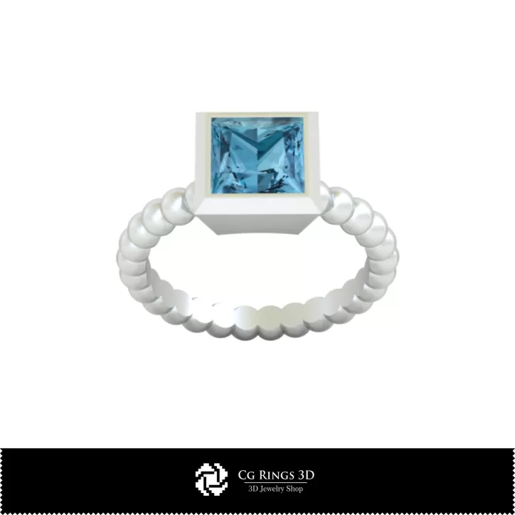 Bague à boule - Joaillerie 3D CAO