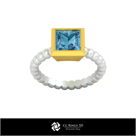 Anello a sfera - CAD 3D per gioielleria