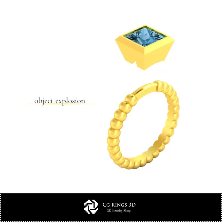 Anello a sfera - CAD 3D per gioielleria