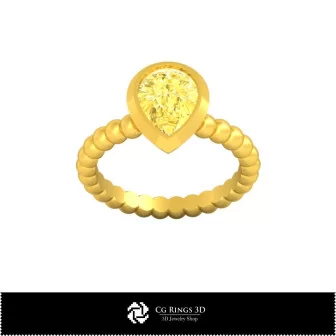 Anello 3D CAD a sfera Home, Gioielleria 3D CAD, Anelli 3D CAD, Anelli con diamante 3D