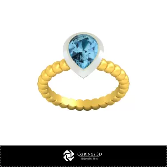 Anillo con diseño 3D CAD, Joyería 3D CAD, Anillos 3D CAD, Anillos de diamantes 3D