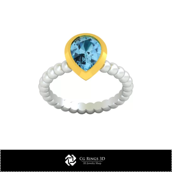 Bague à boule - Joaillerie CAO 3D Bague à boule - Joaillerie CAO 3D