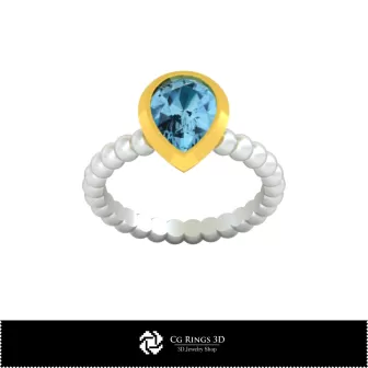 Anillo con diseño 3D CAD, Joyería 3D CAD, Anillos 3D CAD, Anillos de diamantes 3D