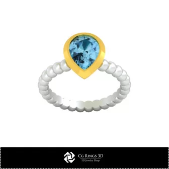 Bague sphérique 3D CAD pour la maison, Bijoux 3D CAD, Bagues 3D CAD, Bagues en diamant 3D