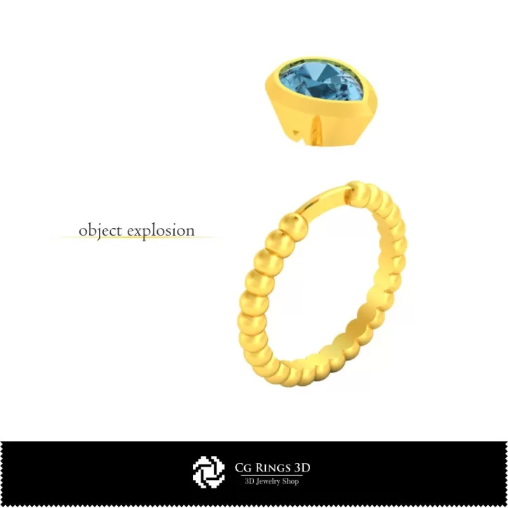 Kugelring - Schmuck 3D-CAD