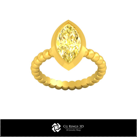 3D CAD Ball Ring Home,  Jewelry 3D CAD, Rings 3D CAD , Diamond Rings 3D