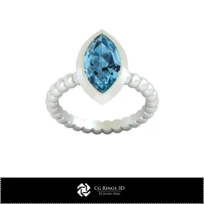 Bague boule - Bijoux 3D CAD