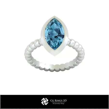 Anello con Sfera - Gioielli 3D CAD