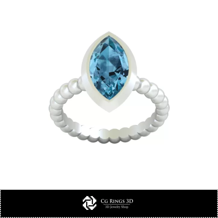 Anello con Sfera - Gioielli 3D CAD