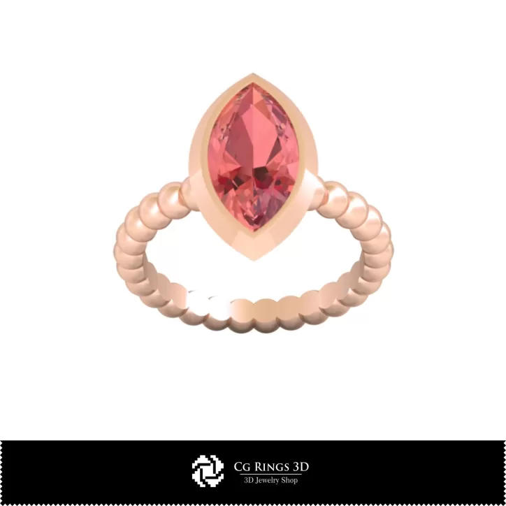 Bague boule - Bijoux 3D CAD