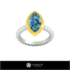 Kugelring - Schmuck 3D-CAD