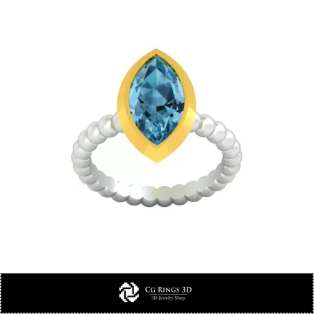 Anillo Bola - Joyería CAD 3D