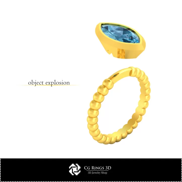 Ball Ring - Jewelry 3D CAD