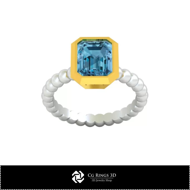 Bague boule - Bijoux 3D CAO