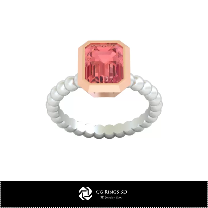 Bague boule - Bijoux 3D CAO