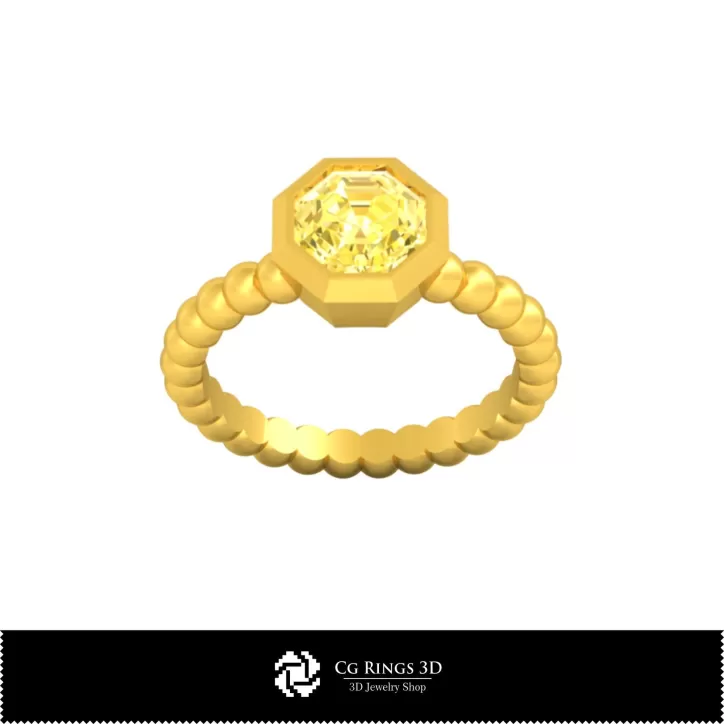 Anillo de Bola - Joyería CAD 3D
