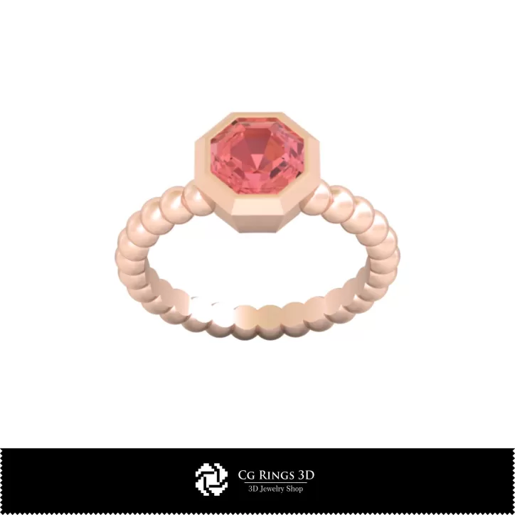 Anillo de Bola - Joyería CAD 3D