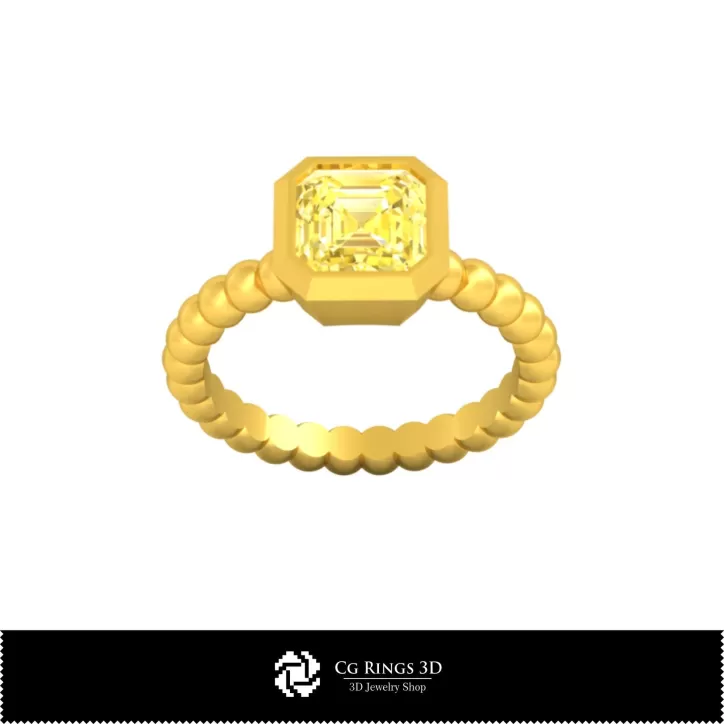 Bague à boule - Bijoux 3D CAD