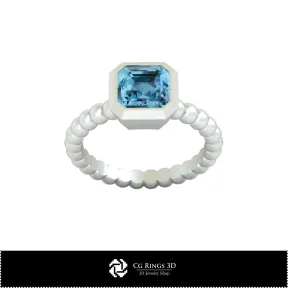 Inel cu bile - Bijuterii 3D CAD