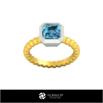 Anillo esférico 3D CAD para el hogar, Joyería 3D CAD, Anillos 3D CAD, Anillos de diamantes 3D