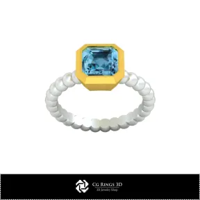 Bague boule - Joaillerie CAO 3D