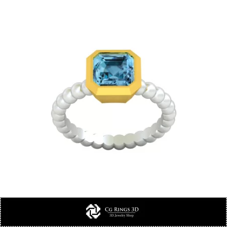 Bague boule - Joaillerie CAO 3D