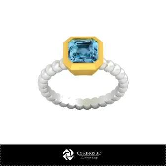 Anillo esférico 3D CAD para el hogar, Joyería 3D CAD, Anillos 3D CAD, Anillos de diamantes 3D