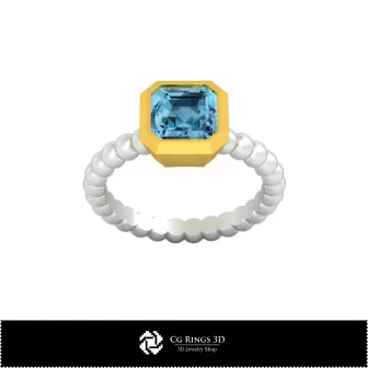 Anillo esférico 3D CAD para el hogar, Joyería 3D CAD, Anillos 3D CAD, Anillos de diamantes 3D