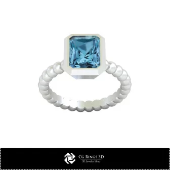 Anello a sfera 3D CAD Casa, Gioielli 3D CAD, Anelli 3D CAD, Anelli con diamante 3D