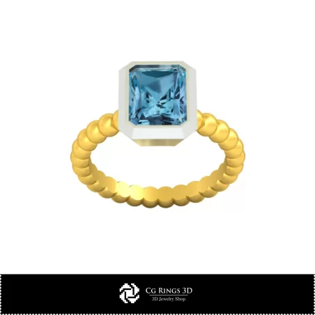 Anillo de esfera 3D CAD para el hogar, Joyería 3D CAD, Anillos 3D CAD, Anillos de diamantes 3D