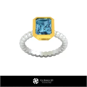 Anello a sfera 3D CAD Casa, Gioielli 3D CAD, Anelli 3D CAD, Anelli con diamante 3D