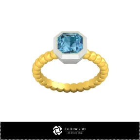 Anello sfera 3D CAD Casa, Gioielleria 3D CAD, Anelli 3D CAD, Anelli con diamante 3D