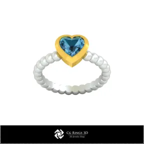 Kugelring - Schmuck 3D-CAD
