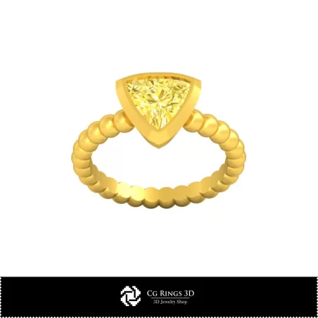 Anillo doméstico 3D CAD, Joyería 3D CAD, Anillos 3D CAD, Anillos de diamantes 3D