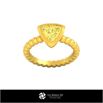 Bague sphérique 3D CAO Maison, Bijoux 3D CAO, Bagues 3D CAO, Bagues en diamant 3D