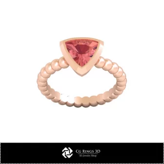 Bague sphérique 3D CAO Maison, Bijoux 3D CAO, Bagues 3D CAO, Bagues en diamant 3D