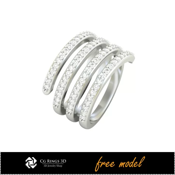 3D Edelsteinringe - Kostenloses 3D-Modell 3D Edelsteinringe - Kostenloses 3D-Modell