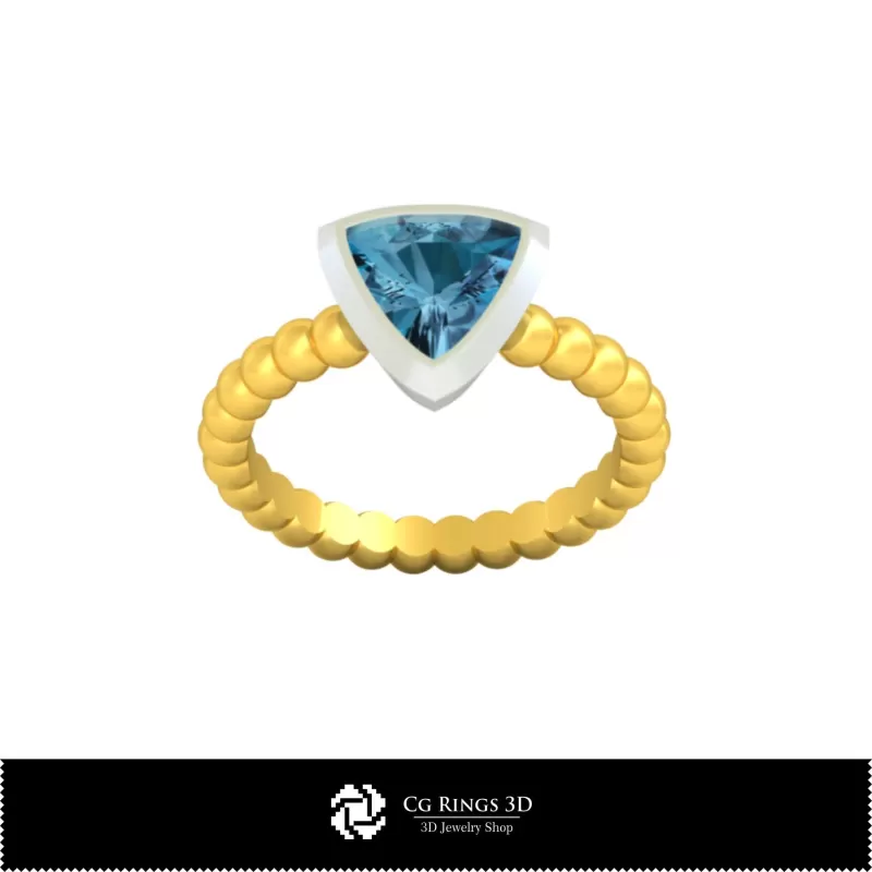 Bague à boule - Joaillerie 3D CAO