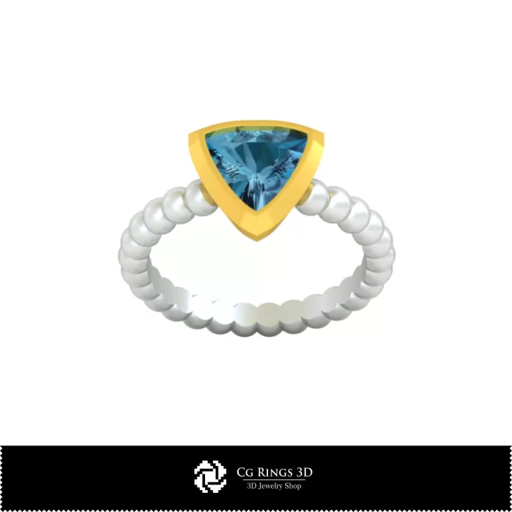 Bague à boule - Joaillerie 3D CAO